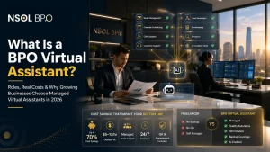 BPO virtual assistant managing client calls, email follow-ups, and CRM tasks to help businesses improve lead management and customer support.